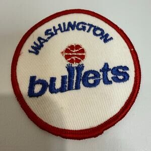 Vintage Washington Bullets Patch NBA Retro D.C. Wizards Basketball